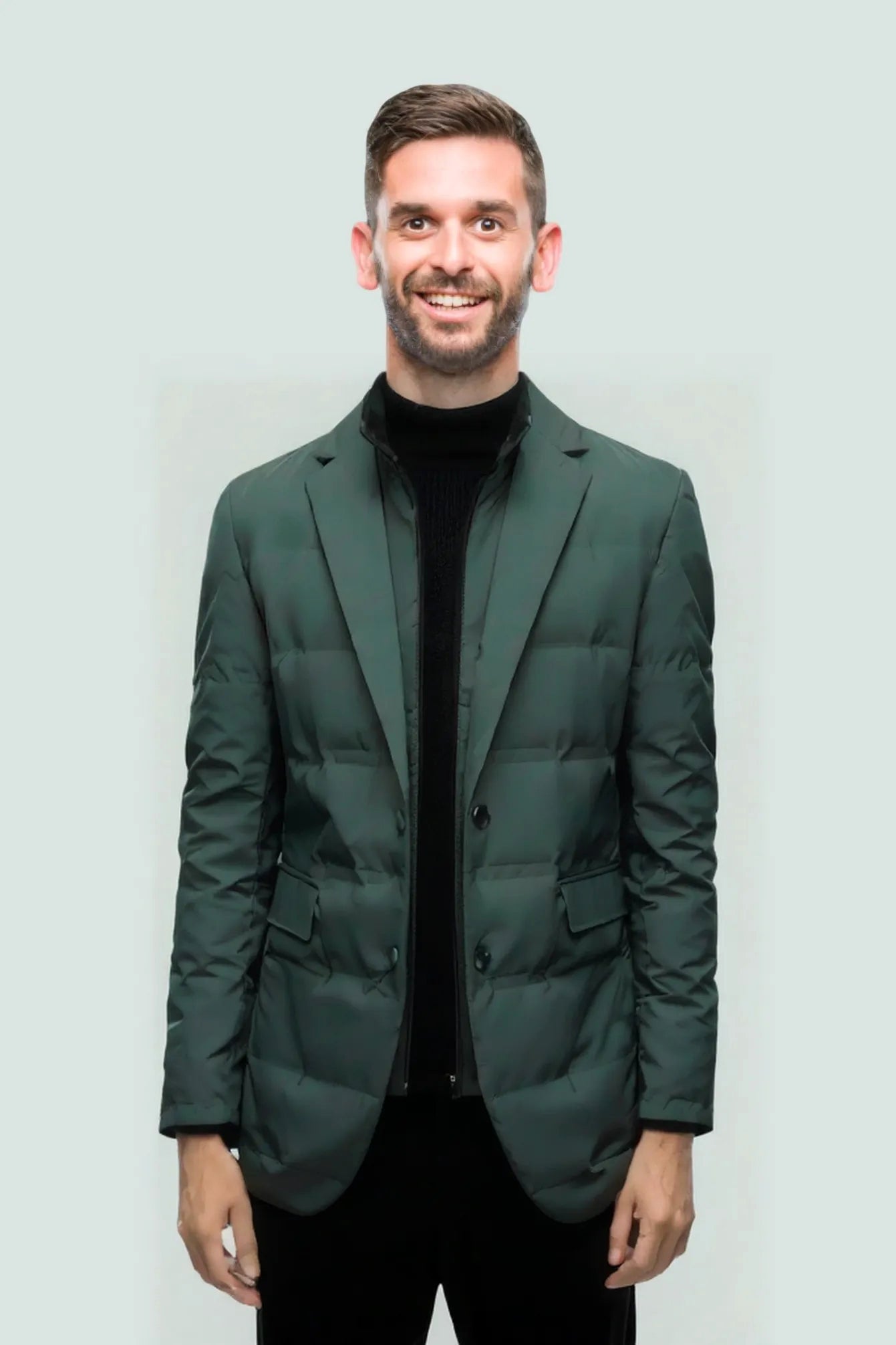 Vanguard Men's Winter Jacket — Waterproof. Down-Filled. Boardroom-Ready..