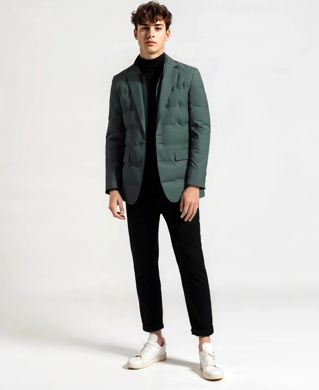 Vanguard Men's Winter Jacket — Waterproof. Down-Filled. Boardroom-Ready..