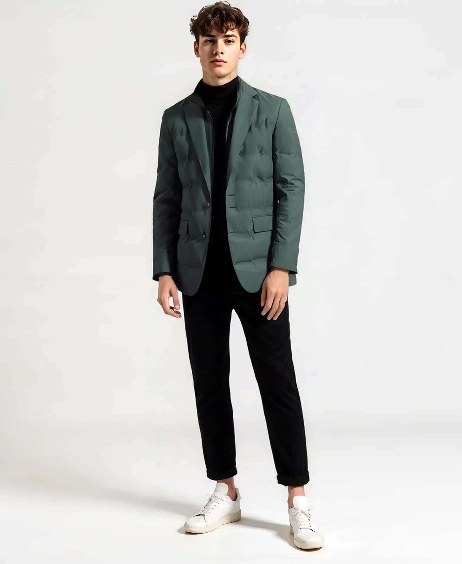 Vanguard Men's Winter Jacket — Waterproof. Down-Filled. Boardroom-Ready..
