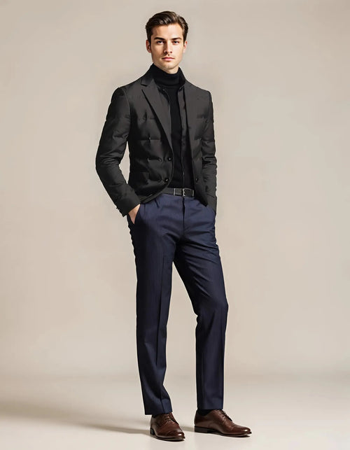 Vanguard Men's Winter Jacket — Waterproof. Down-Filled. Boardroom-Ready..